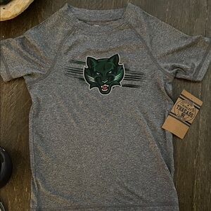 Rivalry Threads Charcoal Tee with Fierce Panther Graphic